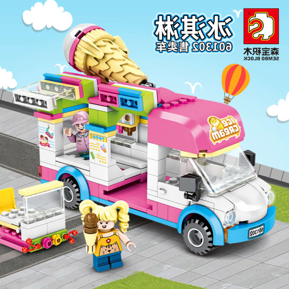 Assembled toys Senbao ice cream Street View car compatible with LEGO girls 601302 children's toy
Assembled toys Senbao ice cream Street View car compatible with LEGO girls 601302 children's toy