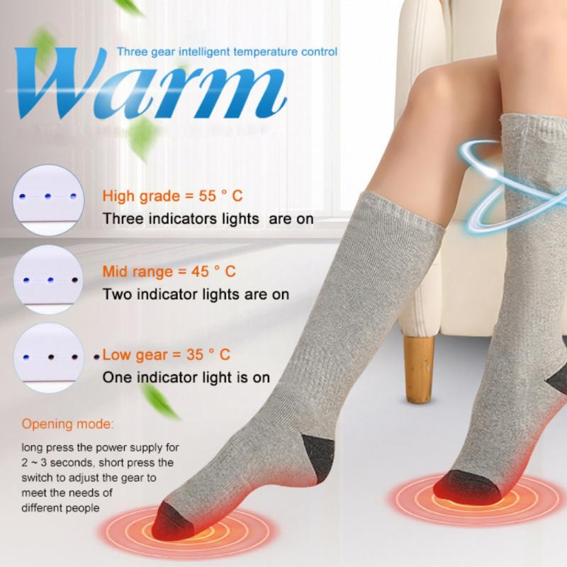 Sports Socks 1 Pair Heated Unisex Rechargeable Thermal Winter Warm Leg Heating Warmer Feet Cycling Sport #110, Black
Sports Socks 1 Pair Heated Unisex Rechargeable Thermal Winter Warm Leg Heating Warmer Feet Cycling Sport #110, Black