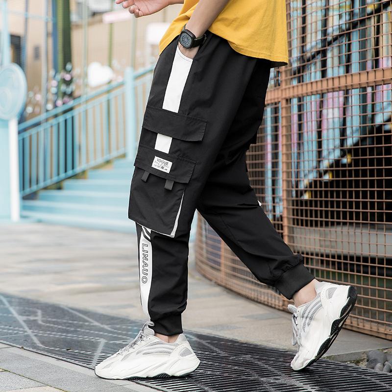 Streetwear Männer Multi Taschen Cargo Harem Hosen Hip Hop Casual Männlichen Track Joggers Mode Harajuku Männ Men's Pants
