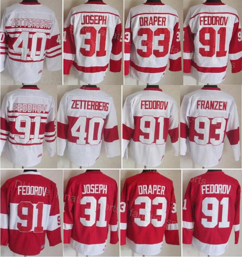 Men Retro Ice Hockey 31 Curtis Joseph Jerseys Vintage Classic 93 Johan Franzen 91 Sergei Fedorov 40 Henrik Zetterberg 33 Kris Draper All Stitching 75th Year HongYi, 40 white
Men Retro Ice Hockey 31 Curtis Joseph Jerseys Vintage Classic 93 Johan Franzen 91 Sergei Fedorov 40 Henrik Zetterberg 33 Kris Draper All Stitching 75th Year HongYi, 40 white