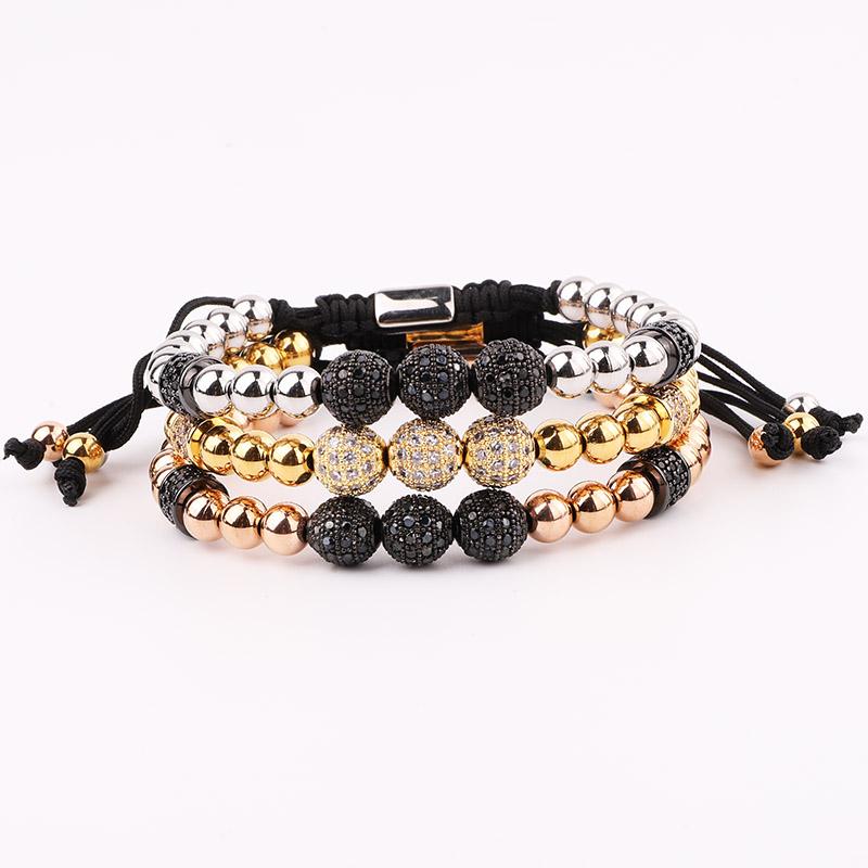Beaded, Strands Design Bracelet Men Jewelry Gold Plated Stainless Steel Beaded CZ Pave Ball Charm Macrame Adjustable
Beaded, Strands Design Bracelet Men Jewelry Gold Plated Stainless Steel Beaded CZ Pave Ball Charm Macrame Adjustable
