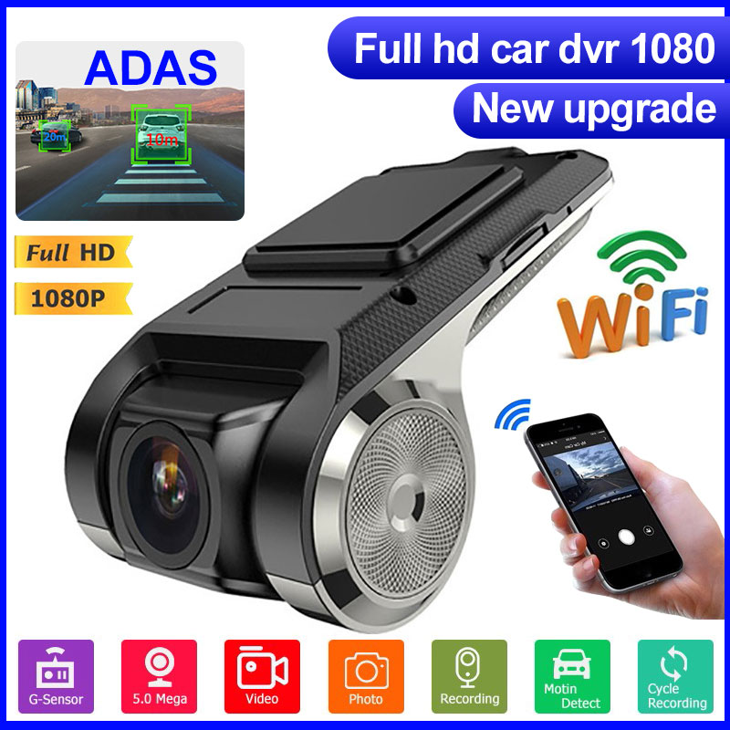 Full HD 1080P ADAS USB Dash Cam Car DVR WIFI Android Camera Loop Recording DashCam Night Vision Video Recorder от DHgate WW