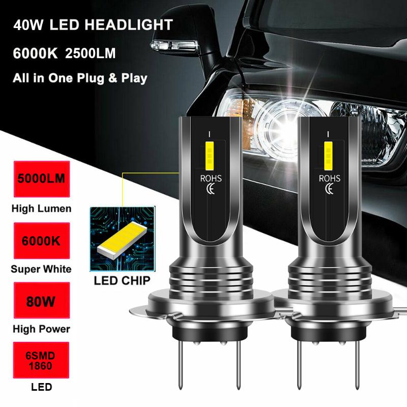 Car Headlights GUANGSHIYE H7 LED Headlight Bulb 80W 1860 CSP 5000LM/Set Super Bright 6000K White Replacement Fog Lights DRL Auto Accessories
Car Headlights GUANGSHIYE H7 LED Headlight Bulb 80W 1860 CSP 5000LM/Set Super Bright 6000K White Replacement Fog Lights DRL Auto Accessories