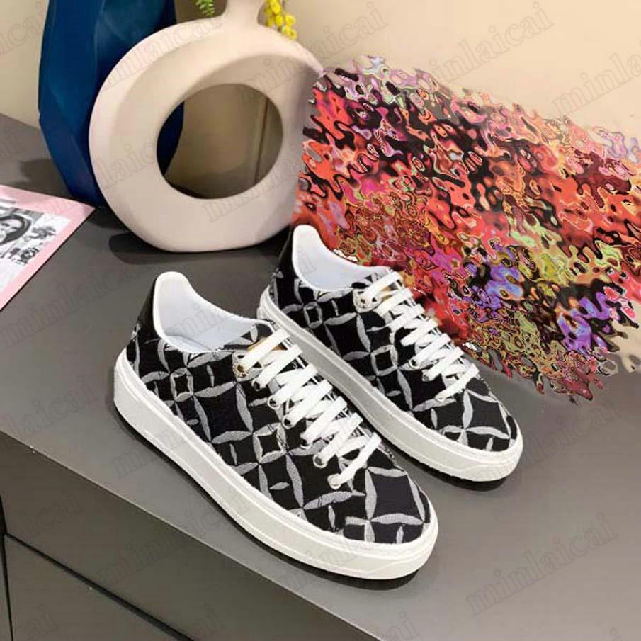 21ss TIME OUT Sneakers Womens Embroidered Shoe CalfSkin Leather Canvas Monograms Flowers Designer Trainers Lace Up Low Cut Casual Shoes For Female, Black
21ss TIME OUT Sneakers Womens Embroidered Shoe CalfSkin Leather Canvas Monograms Flowers Designer Trainers Lace Up Low Cut Casual Shoes For Female, Black