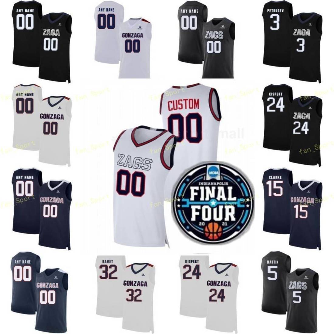 NCAA Basketball Final Four College Gonzaga Bulldogs Jersey 22 Anton Watson 4 Aaron Cook 0 Julian Strawther 33 Ben Gregg 55 Dominick Harris, As
NCAA Basketball Final Four College Gonzaga Bulldogs Jersey 22 Anton Watson 4 Aaron Cook 0 Julian Strawther 33 Ben Gregg 55 Dominick Harris, As