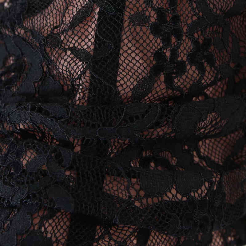 Sexy Woman Lace Strapless Slim Short Tops Spring Fashion Ladies Backless Top Female Elegant Puff Sleeve T-Shirt 210515