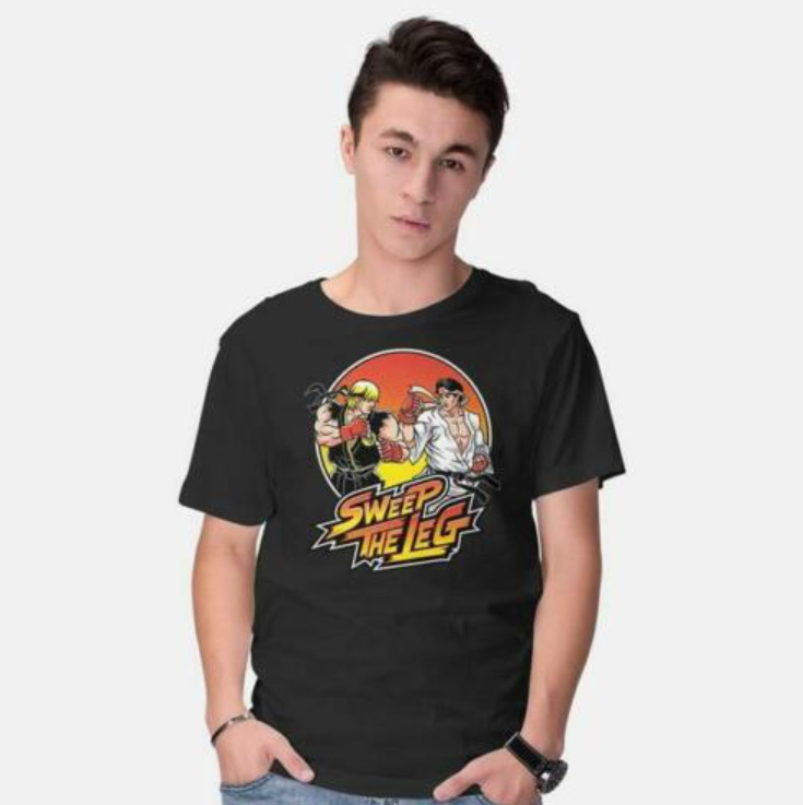R1 Sweep The Leg Karate Kid Daniel LaRusso Johnny Lawrence Movie Black T-Shirt, White;black
R1 Sweep The Leg Karate Kid Daniel LaRusso Johnny Lawrence Movie Black T-Shirt, White;black