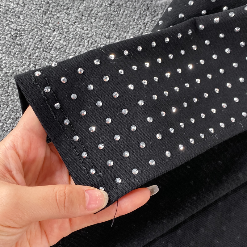 Woman Sexy Club Party Two Piece Sets Clothing Summer Diamond Stand-up Collar Crop Tops High Waist Wrap Skirt Outfits Woman Suits 220217