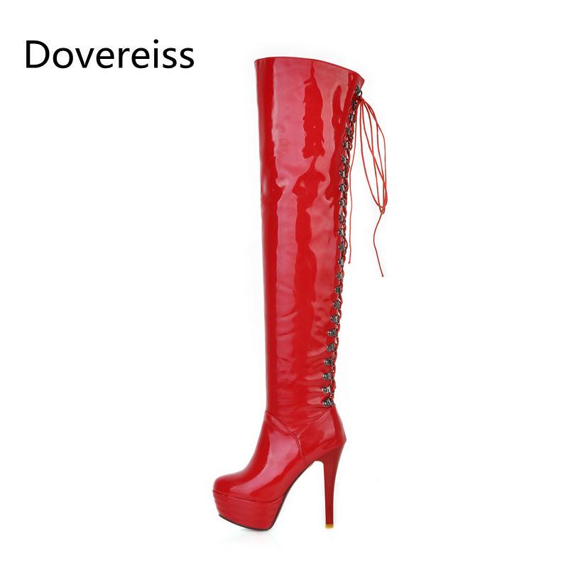 Boots Winter For Woman Fashion Sexy Pointed Toe Consice Shoes Clear Heels Stilettos Over The Knee Big Size 52, Black
Boots Winter For Woman Fashion Sexy Pointed Toe Consice Shoes Clear Heels Stilettos Over The Knee Big Size 52, Black