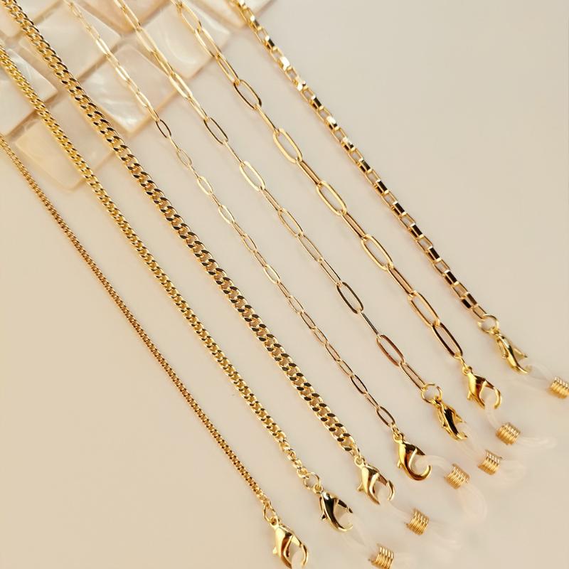 Chains Metal Glasses Chain Fashion Hanging Neck Anti-drop Mask Sunglasses Lanyard Eyeglass For Men And Women Wholesale, Silver
Chains Metal Glasses Chain Fashion Hanging Neck Anti-drop Mask Sunglasses Lanyard Eyeglass For Men And Women Wholesale, Silver