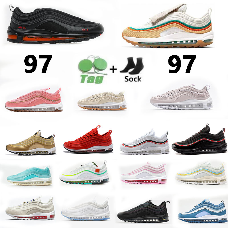 Running Shoes 97 Men Women Golf NRG Sean Wotherspoon First Use Triple Black White woven Bullet Gold cork Ghost Mens Trainers Sports Sneakers Size 36-45, Item#3
Running Shoes 97 Men Women Golf NRG Sean Wotherspoon First Use Triple Black White woven Bullet Gold cork Ghost Mens Trainers Sports Sneakers Size 36-45, Item#3