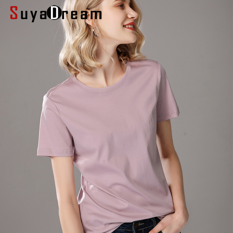 SuyaDream Women Solid T shirts Cotton and Silk mix Plain O neck Short Sleeved Shirts 2021 Summer Candy Colors Basic Top, White v neck
SuyaDream Women Solid T shirts Cotton and Silk mix Plain O neck Short Sleeved Shirts 2021 Summer Candy Colors Basic Top, White v neck