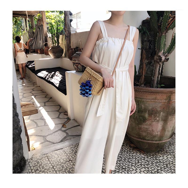 Women' Jumpsuits & Rompers 2021 Women Elegant Bodysuits Suspenders WideLeg Pants Lady Office Loose High Waist Playsuits Female Beach Casual, White
Women' Jumpsuits & Rompers 2021 Women Elegant Bodysuits Suspenders WideLeg Pants Lady Office Loose High Waist Playsuits Female Beach Casual, White
