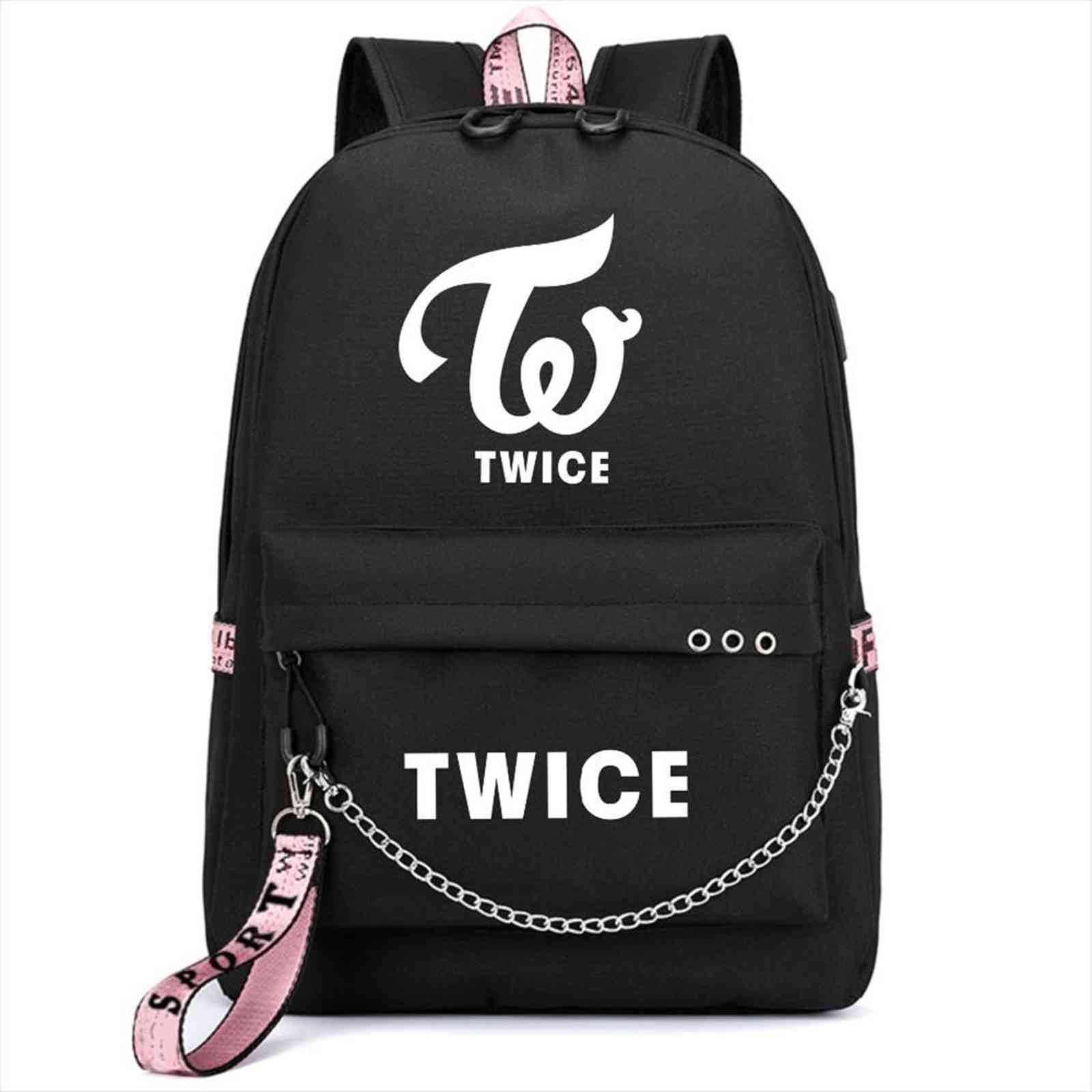 korean band twice printing backpack fashion women canvas mochila feminina usb charging laprucksack
korean band twice printing backpack fashion women canvas mochila feminina usb charging laprucksack