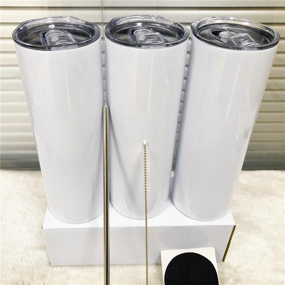 20oz Tumblers Sublimation Blanks Tumbler water bottle Stainless Steel Coffee Mugs Beer Classic Cup With Lid straws, White
20oz Tumblers Sublimation Blanks Tumbler water bottle Stainless Steel Coffee Mugs Beer Classic Cup With Lid straws, White