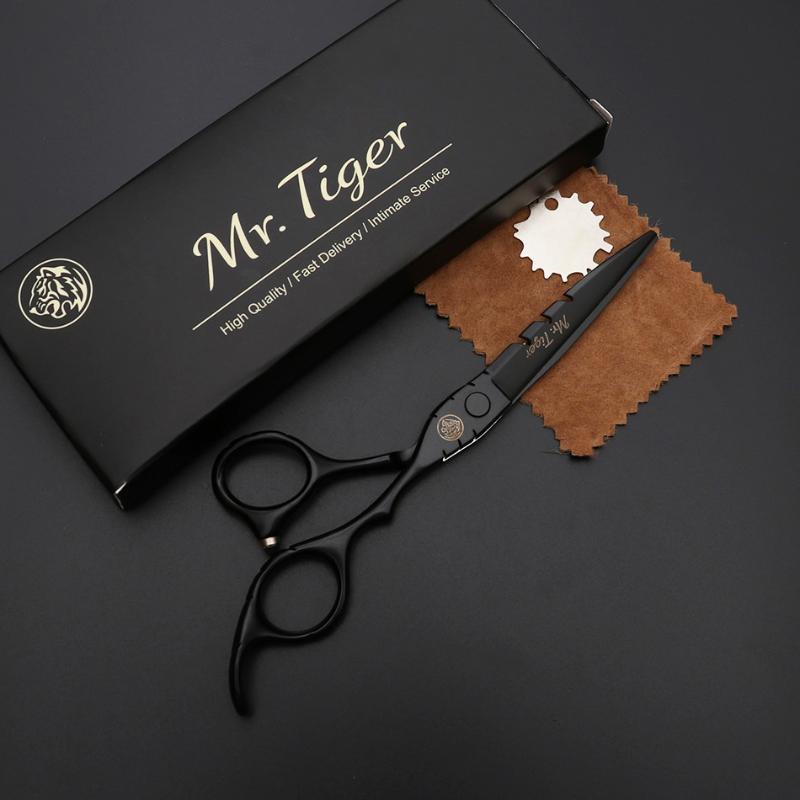 Hair Scissors 5.5 6.0 Black Japan Professional Hairdressing Barber Thinning Scissor Hairdresser Haircut Shears Set