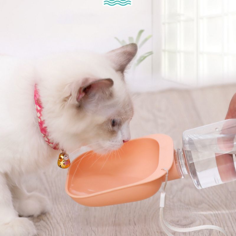 Pets Water Dispenser Portable Outdoor Travel Dogs Drinking Bottle Feeder Come
