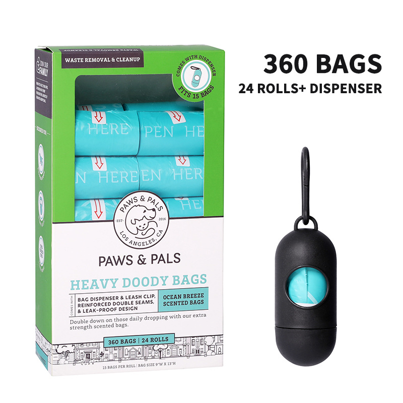Pet Supplies Dog Poop Bags Biodegradable Eco-friendly Extra Thick Leak-proof Pets Waste Bag 24 Rolls Factory Wholesale
Pet Supplies Dog Poop Bags Biodegradable Eco-friendly Extra Thick Leak-proof Pets Waste Bag 24 Rolls Factory Wholesale