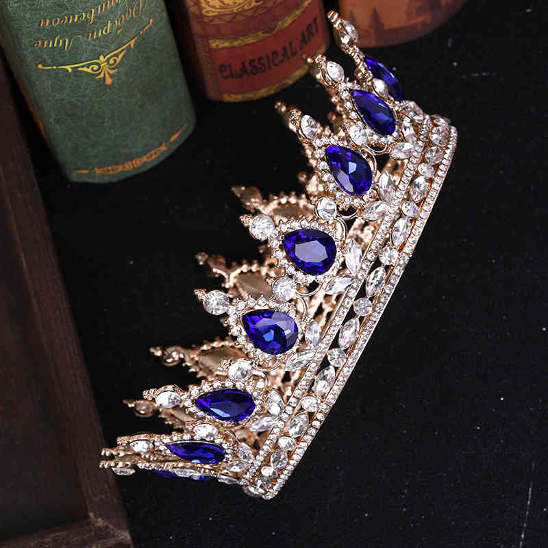 Wedding Hair Jewelry Accessories Color Crystal Bridal Crown Selling Noble Temperament Whole Ring