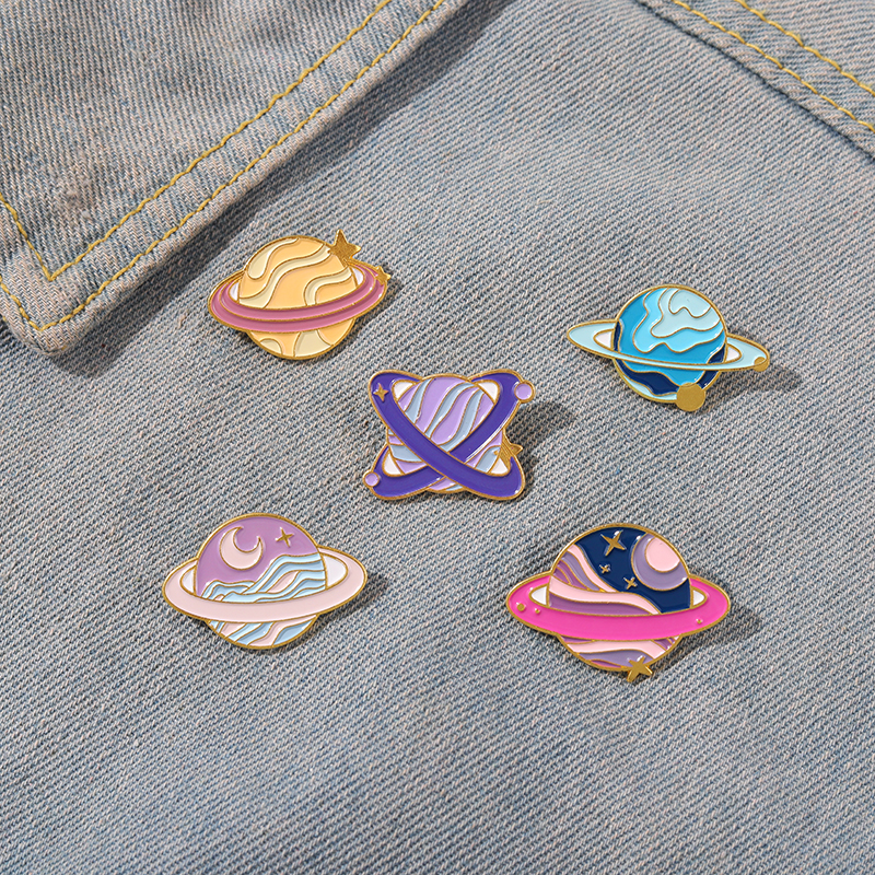 Planet Galaxy Enamel Cute Cartoon Pins Star Moon Brooches Metal Badges Bag Clothes Pin Up Jewelry Gift For Space lovers 
Planet Galaxy Enamel Cute Cartoon Pins Star Moon Brooches Metal Badges Bag Clothes Pin Up Jewelry Gift For Space lovers