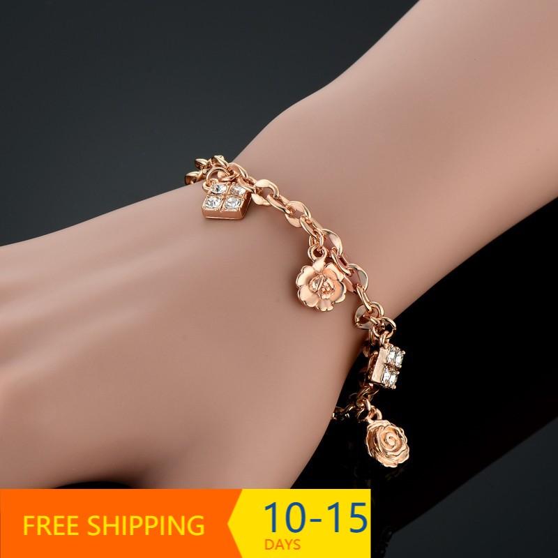 Minimalist Gold Color Small Flower Link Chain Bracelets For Women Friendship Cubic Zircon Charm Bangles Jewelry, Golden;silver
Minimalist Gold Color Small Flower Link Chain Bracelets For Women Friendship Cubic Zircon Charm Bangles Jewelry, Golden;silver