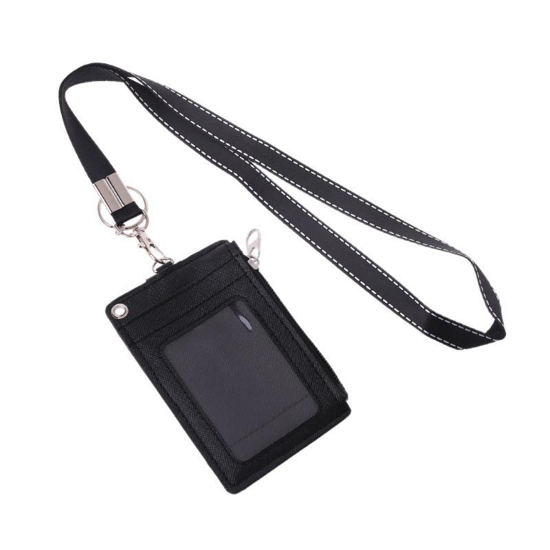 Wallets Business ID Badge Coin Purse Holder Neck Strap Lanyard Keychain, Bk
Wallets Business ID Badge Coin Purse Holder Neck Strap Lanyard Keychain, Bk