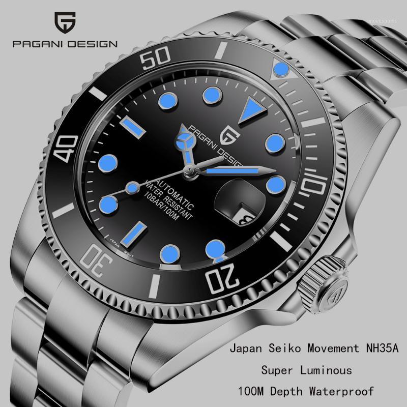 Brand Automatic Mechanical Men Watch Sports 100M Waterproof Sapphire Wrist Luminous Relogio Masculino 2021 Wristwatches, Black
Brand Automatic Mechanical Men Watch Sports 100M Waterproof Sapphire Wrist Luminous Relogio Masculino 2021 Wristwatches, Black