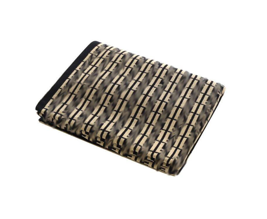 Cute Newborn Baby Knitted Blanket Letters Printed Boys Girls Soft 100% Cotton Kids Toddler Infant Fall Winter Children Blankets Swaddling