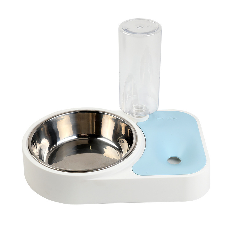 Multi-use Dog Cats Automatic Bowl Anti Wet Mouth Pet Bowl Cat Water Drinking Bottle Foods Feeder Stainless Steel Dispenser