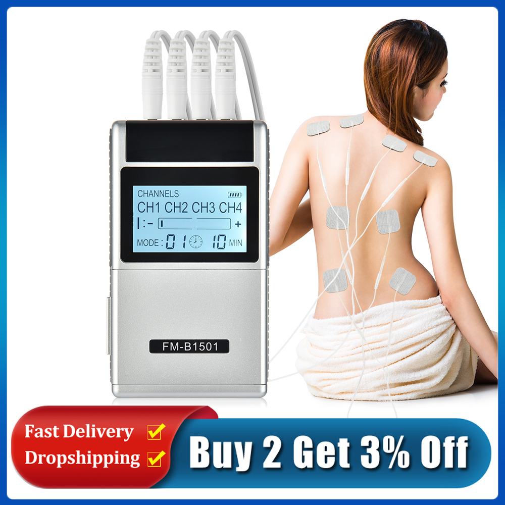 Health Care Full Body Massager 4 Output 15 Mode TENS EMS Unit Electric Muscle Stimulator Therapy Electrostimulator Relax Machine
Health Care Full Body Massager 4 Output 15 Mode TENS EMS Unit Electric Muscle Stimulator Therapy Electrostimulator Relax Machine