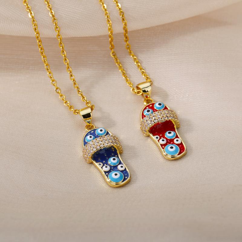 Pendant Necklaces Hip Hop Sandal Evil Eye For Women Creativity Red Bule Zircon Crystal Charm Choker Necklace Femme Boho Jewelry, Silver
Pendant Necklaces Hip Hop Sandal Evil Eye For Women Creativity Red Bule Zircon Crystal Charm Choker Necklace Femme Boho Jewelry, Silver
