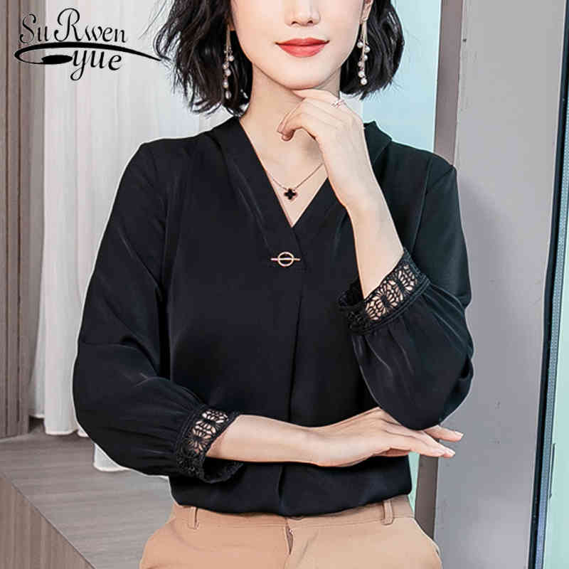 Chiffon Elegant Women Tops Solid Blouses Long Sleeve V-neck Hollow Casual Fashion Clothing Plus Size 5529 50 210521, Beige
Chiffon Elegant Women Tops Solid Blouses Long Sleeve V-neck Hollow Casual Fashion Clothing Plus Size 5529 50 210521, Beige