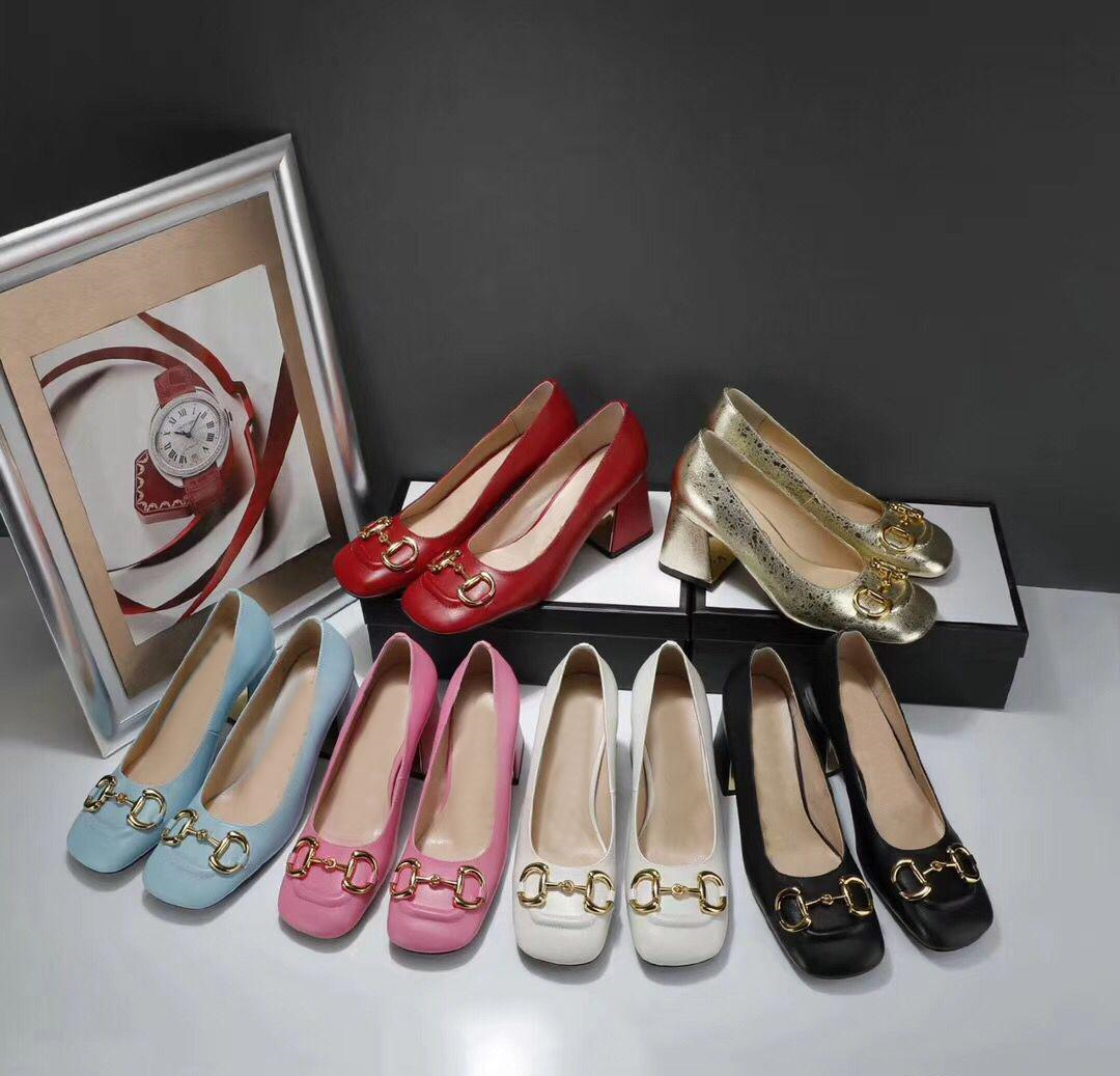Designer women dress shoes summer fashion thick genuine cowhide metal Luxury ladies high heels large size 35-42 EUR with box, White
Designer women dress shoes summer fashion thick genuine cowhide metal Luxury ladies high heels large size 35-42 EUR with box, White