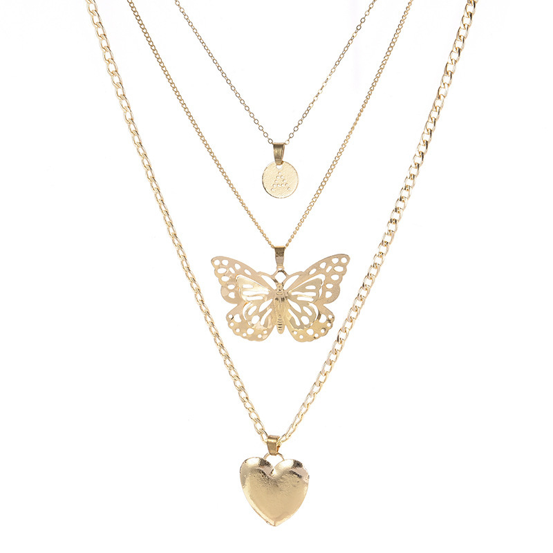 Nightclub Exaggerated Personality Butterfly Heart Women's Necklace Beach Accessories Fashion
Nightclub Exaggerated Personality Butterfly Heart Women's Necklace Beach Accessories Fashion