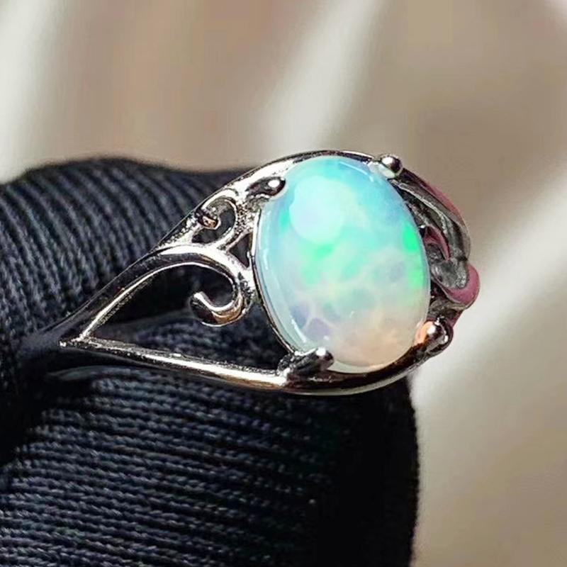 Cluster Rings Natural Real White Opal Simple Ring Per Jewelry 6*8mm 0.8ct Gemstone 925 Sterling Silver Fine T206309, Golden;silver
Cluster Rings Natural Real White Opal Simple Ring Per Jewelry 6*8mm 0.8ct Gemstone 925 Sterling Silver Fine T206309, Golden;silver