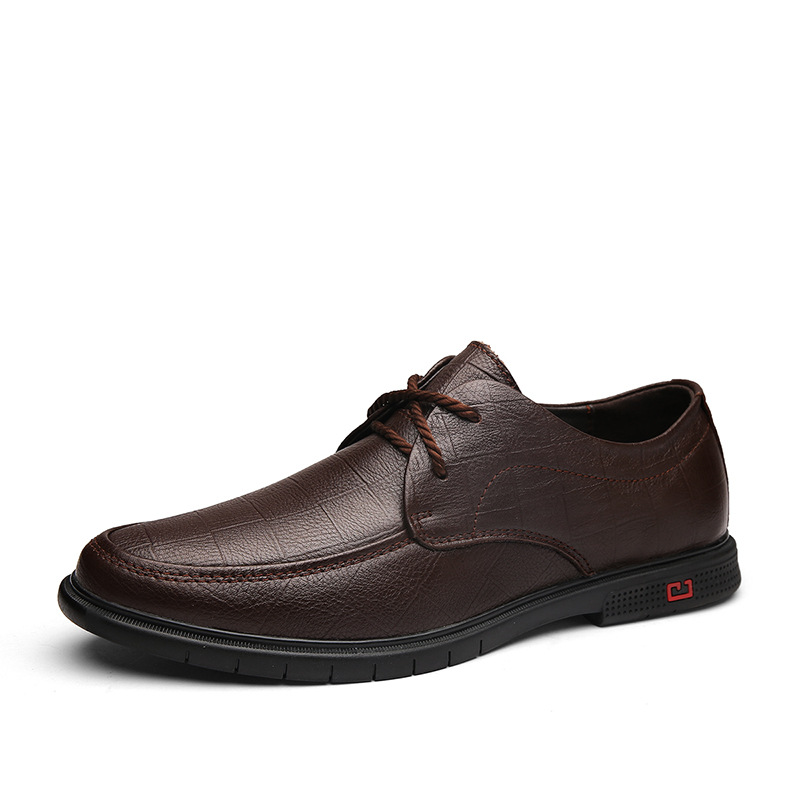 Men Dress Shoes Business Leather Shoes Round Toe Formal Shoes Spring and Autumn