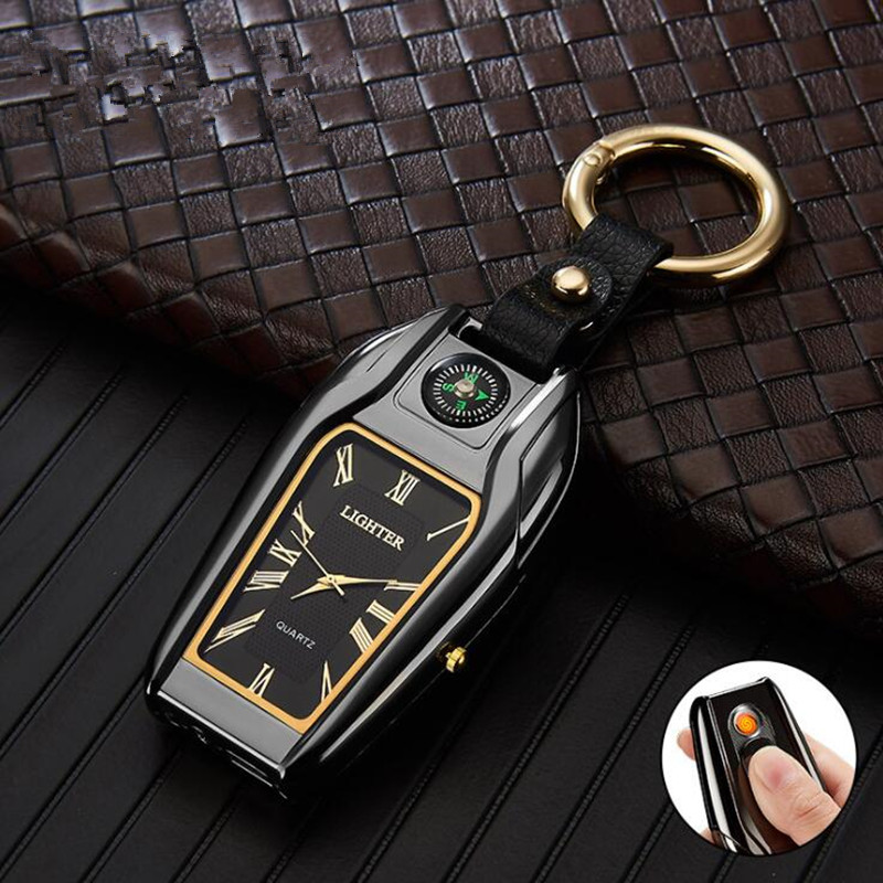New Compass / Watch ighter Keychain / Sma Fashight ighter For Cigarette USB Charging Eectronic ighters For Business Gift
New Compass / Watch ighter Keychain / Sma Fashight ighter For Cigarette USB Charging Eectronic ighters For Business Gift