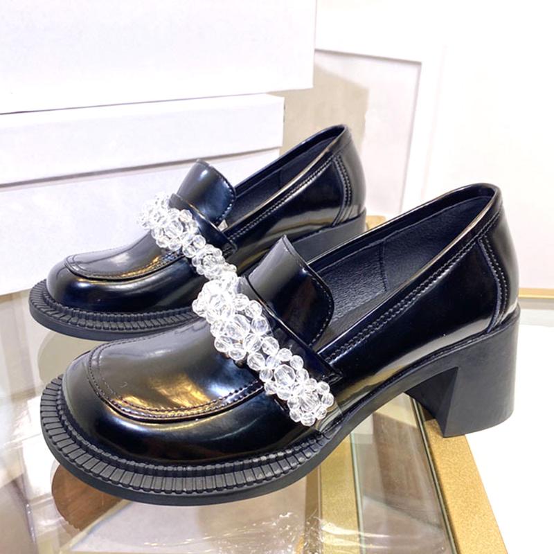 Dress Shoes 2021 Brand Split Leather Comfy Chunky Heels Fashion Trendy Beading Great Quality Casual Ladies Mary Janes Loafers, Black patent
Dress Shoes 2021 Brand Split Leather Comfy Chunky Heels Fashion Trendy Beading Great Quality Casual Ladies Mary Janes Loafers, Black patent