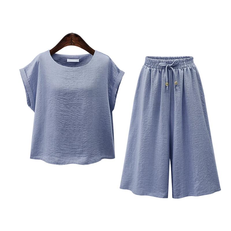 Summer Clothes For Women Large Plus Size 5XL Sports Suit Top And Pant Two Piece Set Sportwear Tracksuit Matching Outfit Dress