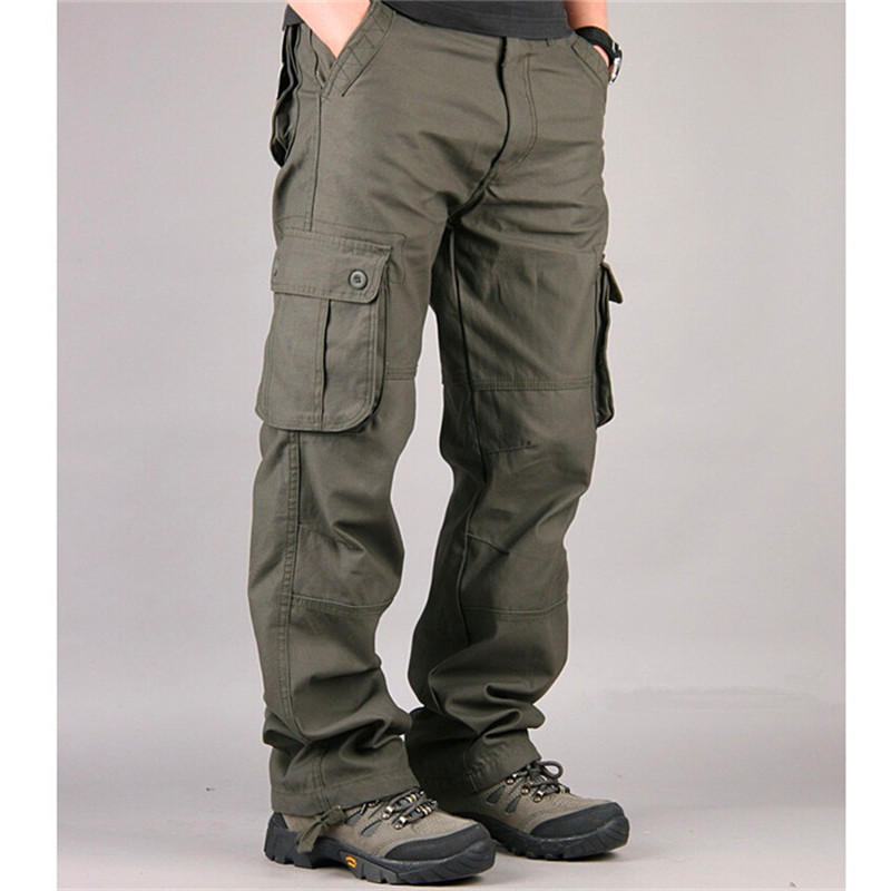 Men Cargo Pants Casual Pant Multi Pocket Military Overall High Quality Mens Outdoors Long Trousers Tactical Male Plus Size -44 210518, Khaki
Men Cargo Pants Casual Pant Multi Pocket Military Overall High Quality Mens Outdoors Long Trousers Tactical Male Plus Size -44 210518, Khaki
