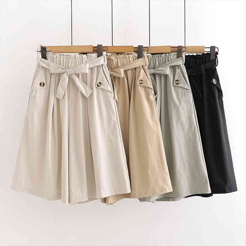 fashion summer korean style cotton wide leg pants women short pants solid elegant elastic waist bud flare shorts skirts, White;black
fashion summer korean style cotton wide leg pants women short pants solid elegant elastic waist bud flare shorts skirts, White;black