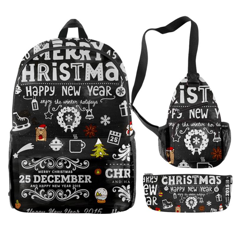 Backpack Christmas Peripheral Cute Outdoor Travel Bag Shoulder Pen Three-Piece Suit Student School, Beige
Backpack Christmas Peripheral Cute Outdoor Travel Bag Shoulder Pen Three-Piece Suit Student School, Beige