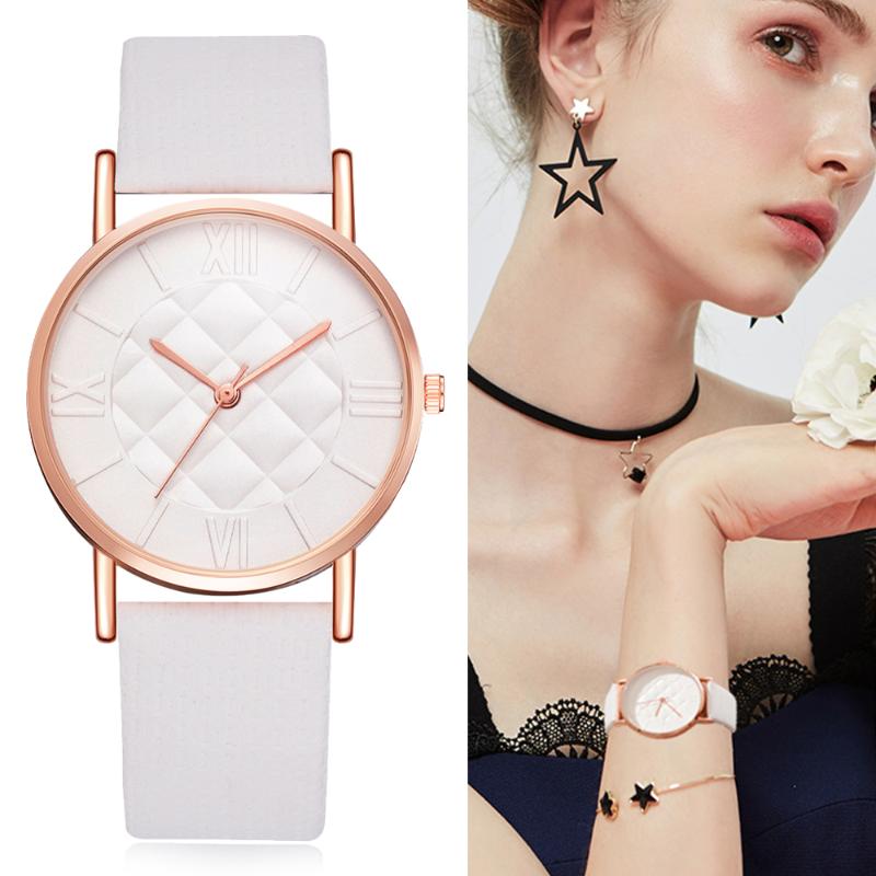 Wristwatches White Watches Women Grid Dial Leather Dress Watch Casual Sport Creative Quartz-Watch Analog Bracelet Wristwatch Drop, Small pink 
Wristwatches White Watches Women Grid Dial Leather Dress Watch Casual Sport Creative Quartz-Watch Analog Bracelet Wristwatch Drop, Small pink