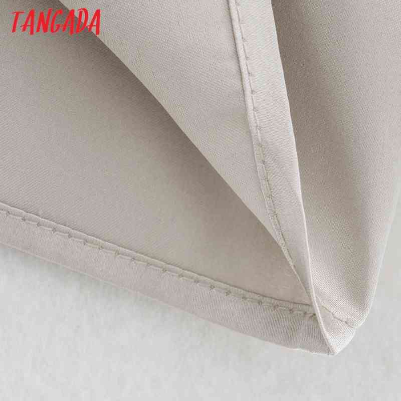 Women Retro Bow Crop Satin Shirt Summer Blouse Long Sleeve Chic Female Short Tops CE131 210416