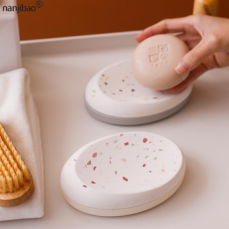 Soap Dishes Diatomaceous Earth Tray Drain Box Moisture-Absorbing Washing Storage Terrazzo Plate Bathroom Accessories, Huayuan-midizuo
Soap Dishes Diatomaceous Earth Tray Drain Box Moisture-Absorbing Washing Storage Terrazzo Plate Bathroom Accessories, Huayuan-midizuo