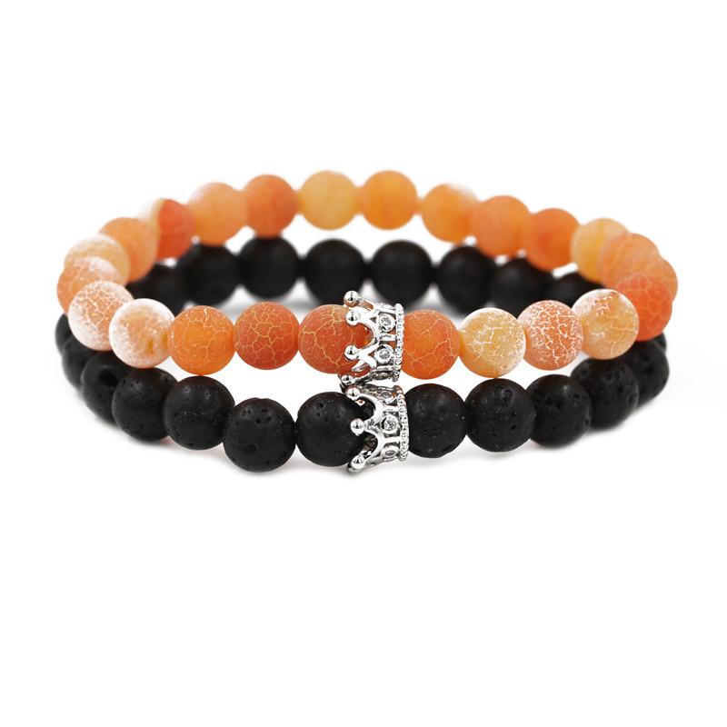 Charm Bracelets Fashion Beaded Women Men Simple Classic Crown Bead Bangles For Handmade Couple Gift
Charm Bracelets Fashion Beaded Women Men Simple Classic Crown Bead Bangles For Handmade Couple Gift
