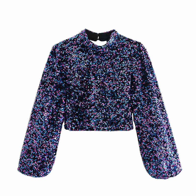 Women Sequins Decoration Behind Hollow Out Female Long Sleeve Roupas Leisure Chic tops 210520, As picture
Women Sequins Decoration Behind Hollow Out Female Long Sleeve Roupas Leisure Chic tops 210520, As picture