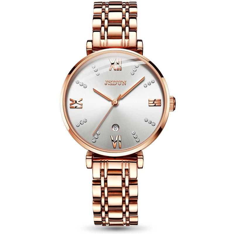 Wristwatches Round Screen Quartz Watch Female Fashion Electronic Waterproof Tungsten Steel Women's Watchs 6533, White
Wristwatches Round Screen Quartz Watch Female Fashion Electronic Waterproof Tungsten Steel Women's Watchs 6533, White