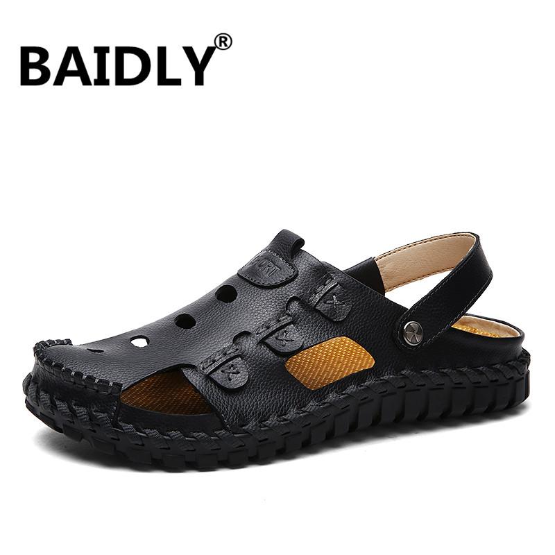Sandals Summer Men Breathable Leather Beach Brand Casual Shoes Comfortable Gladiator Men's Slippers, Black
Sandals Summer Men Breathable Leather Beach Brand Casual Shoes Comfortable Gladiator Men's Slippers, Black