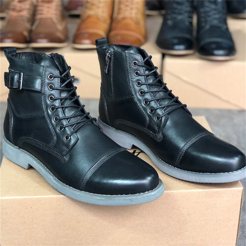 Fashion Men Martin Boot Oxford Lace Up Formal Dress Shoes High Top Genuine Leather Sneakers Male Non-slip Ankle Boots Party Wedding Shoe 004, Color 1
Fashion Men Martin Boot Oxford Lace Up Formal Dress Shoes High Top Genuine Leather Sneakers Male Non-slip Ankle Boots Party Wedding Shoe 004, Color 1